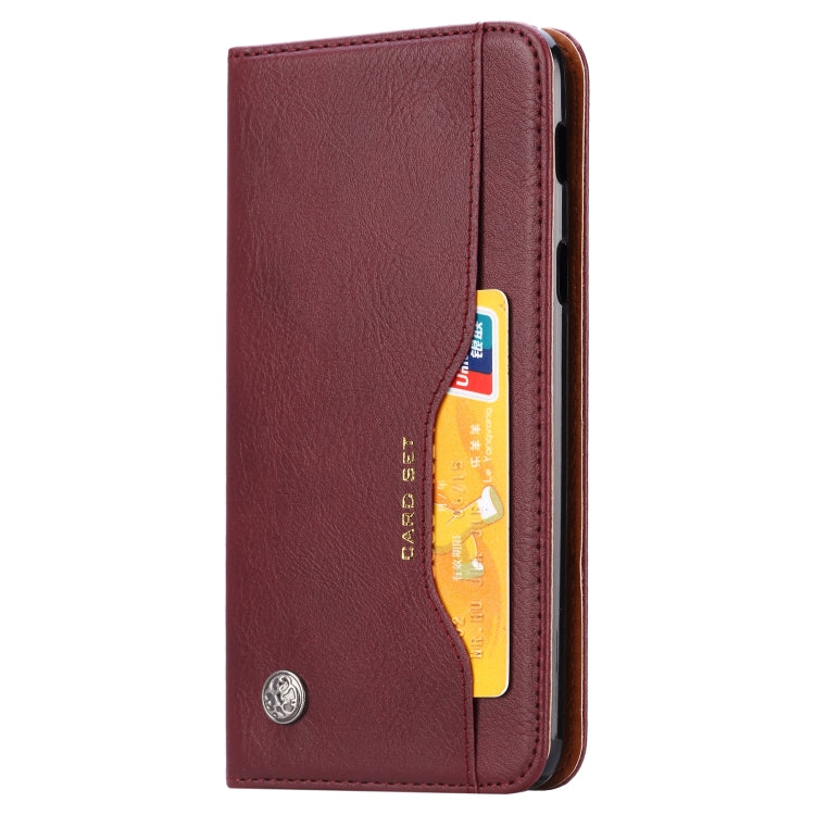 Knead Skin Texture Horizontal Flip Leather Case for Galaxy A6 Plus 2018, with Photo Frame & Holder & Card Slots & Wallet