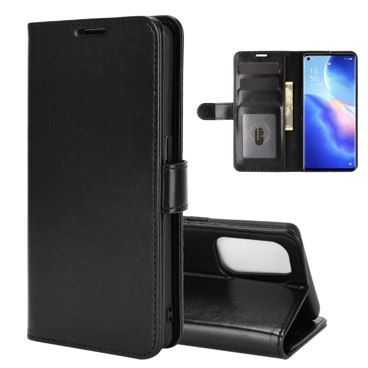 For OPPO Reno5 Pro 5G R64 Texture Single Horizontal Flip Protective Case with Holder & Card Slots & Wallet& Photo Frame