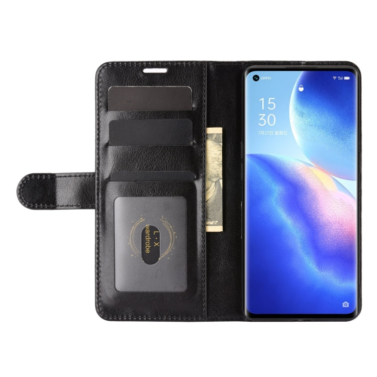For OPPO Reno5 Pro 5G R64 Texture Single Horizontal Flip Protective Case with Holder & Card Slots & Wallet& Photo Frame