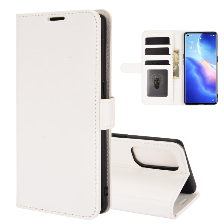 For OPPO Reno5 Pro 5G R64 Texture Single Horizontal Flip Protective Case with Holder & Card Slots & Wallet& Photo Frame