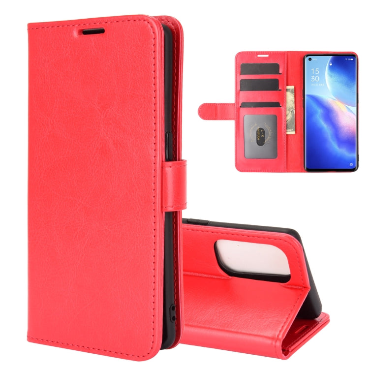 For OPPO Reno5 Pro 5G R64 Texture Single Horizontal Flip Protective Case with Holder & Card Slots & Wallet& Photo Frame