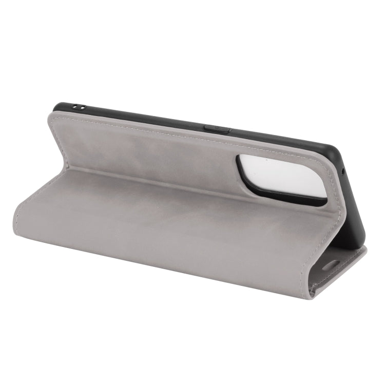 For OPPO Reno5 Pro 5G Retro-skin Business Magnetic Suction Leather Case with Holder & Card Slots & Wallet