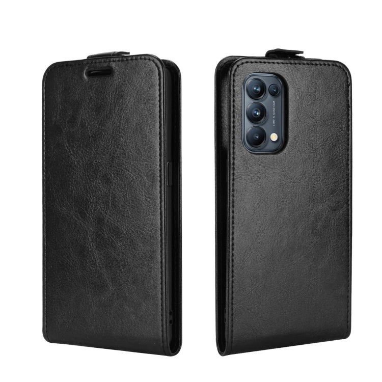 For OPPO Reno5 Pro 5G R64 Texture Single Vertical Flip Leather Protective Case with Card Slots & Photo Frame
