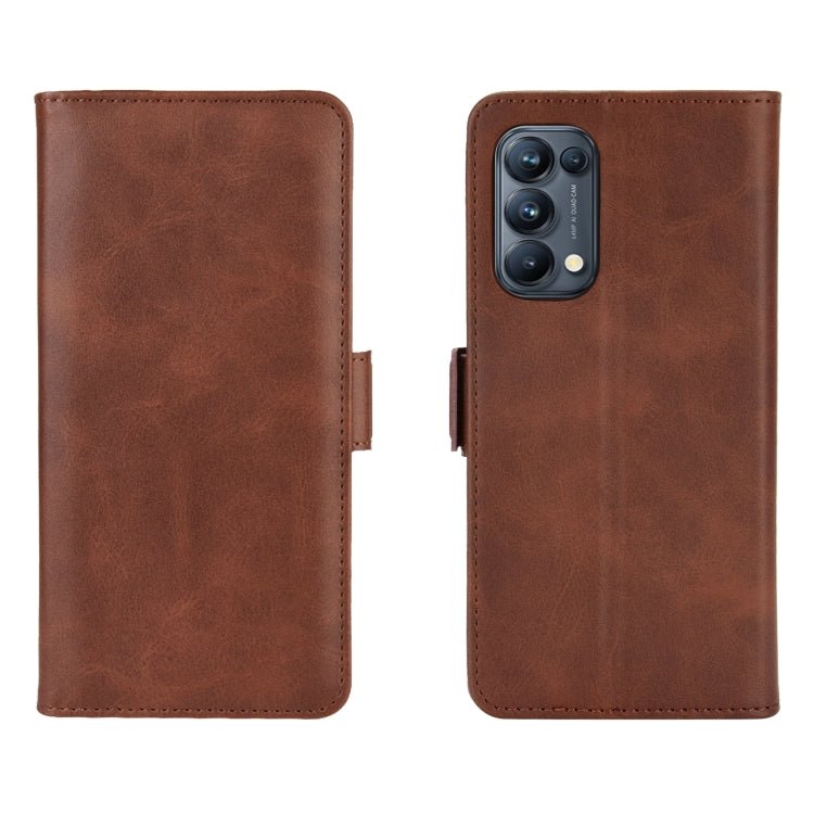 For OPPO Reno 5 Pro 5G Dual-side Magnetic Buckle Horizontal Flip Leather Case with Holder & Card Slots & Wallet
