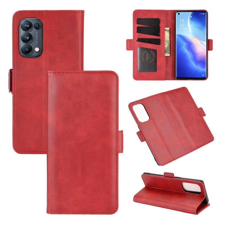 For OPPO Reno 5 Pro 5G Dual-side Magnetic Buckle Horizontal Flip Leather Case with Holder & Card Slots & Wallet