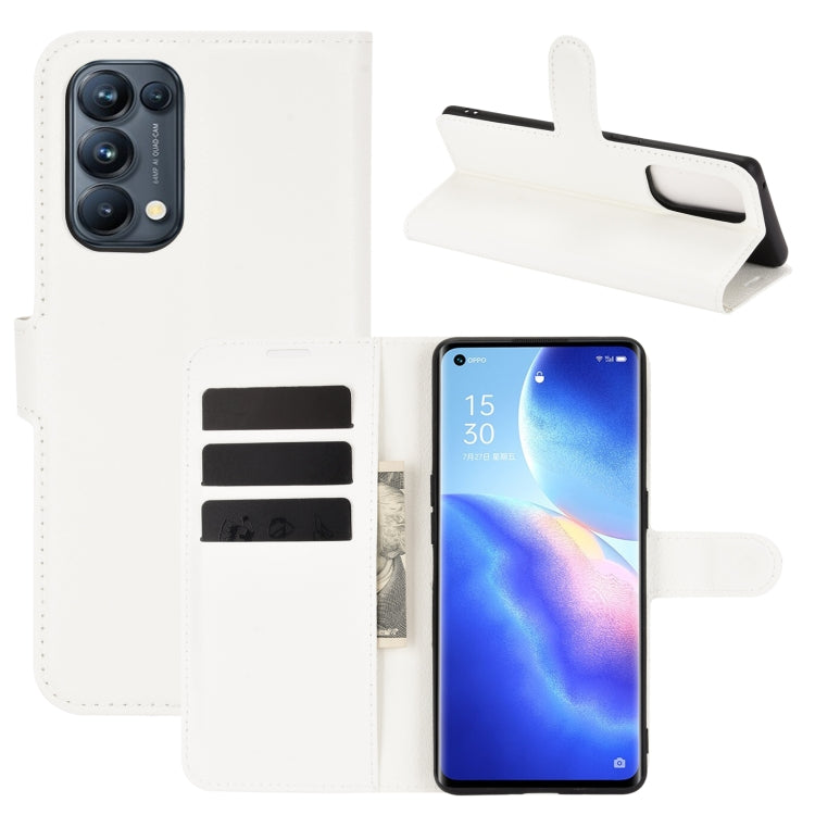 For OPPO Reno5 Pro 5G Litchi Texture Horizontal Flip Protective Case with Holder & Card Slots & Wallet