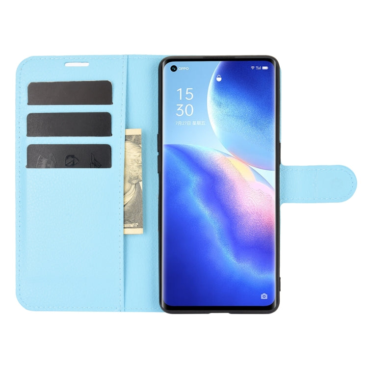 For OPPO Reno5 Pro 5G Litchi Texture Horizontal Flip Protective Case with Holder & Card Slots & Wallet