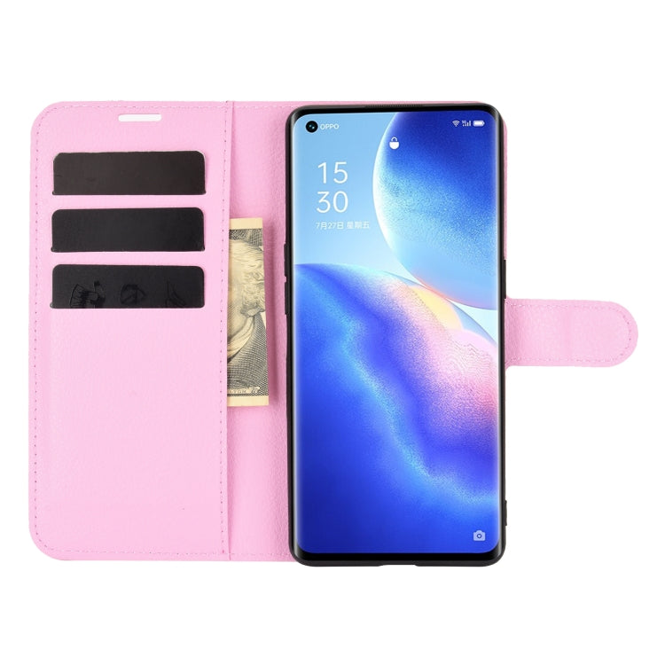 For OPPO Reno5 Pro 5G Litchi Texture Horizontal Flip Protective Case with Holder & Card Slots & Wallet