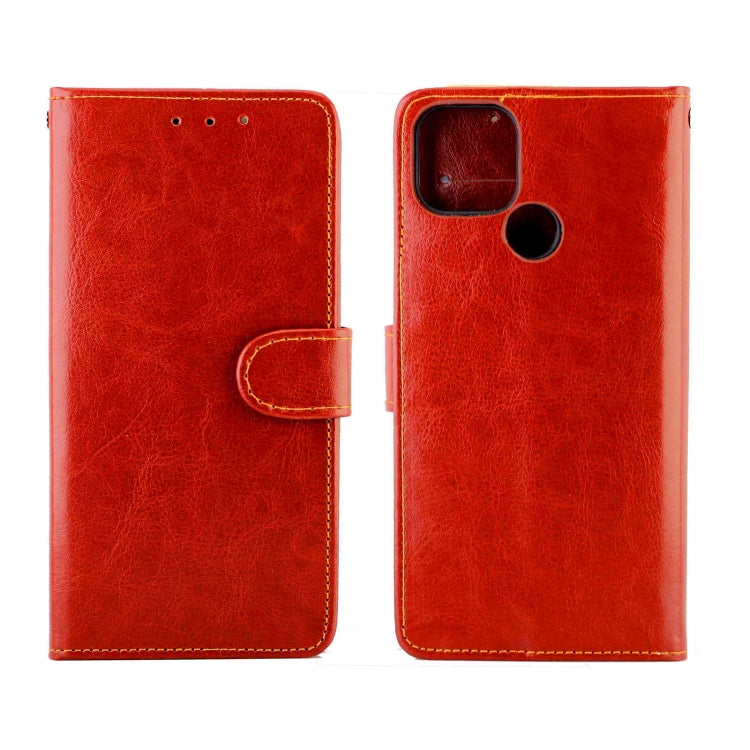 For OPPO Realme V3 Crazy Horse Texture Leather Horizontal Flip Protective Case with Holder & Card Slots & Wallet & Photo Frame