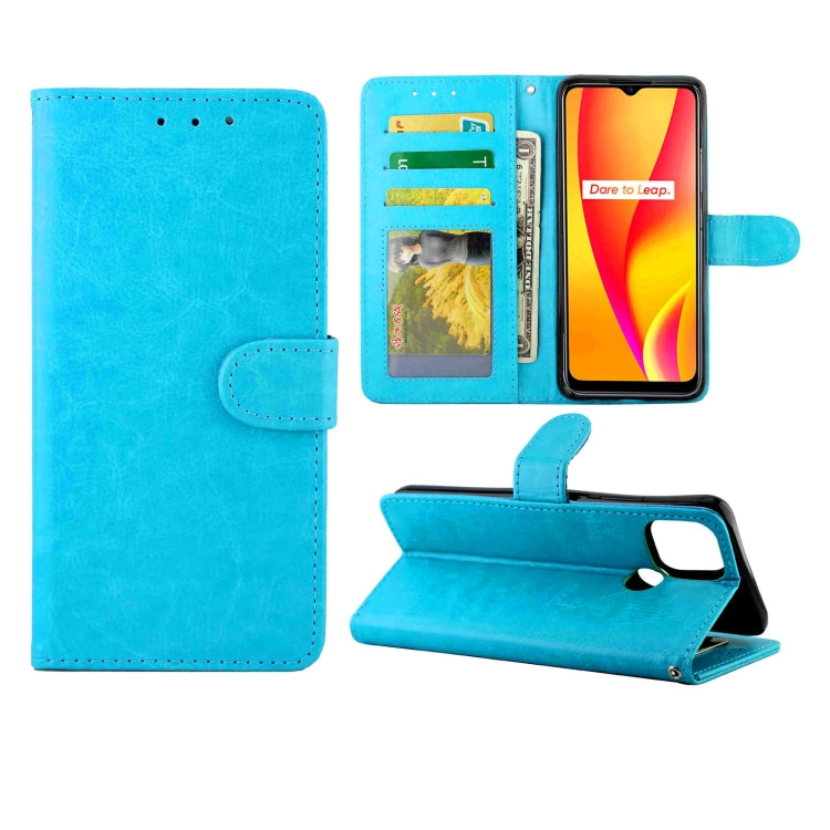 For OPPO Realme V3 Crazy Horse Texture Leather Horizontal Flip Protective Case with Holder & Card Slots & Wallet & Photo Frame
