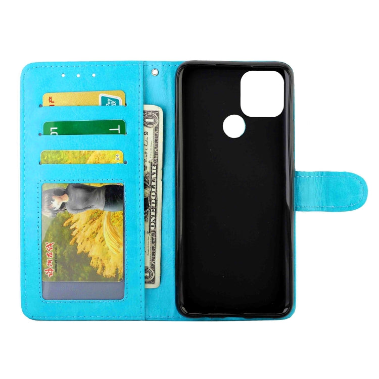 For OPPO Realme V3 Crazy Horse Texture Leather Horizontal Flip Protective Case with Holder & Card Slots & Wallet & Photo Frame