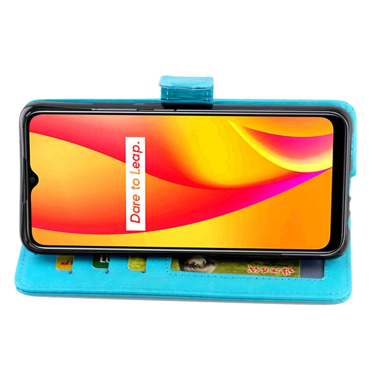 For OPPO Realme V3 Crazy Horse Texture Leather Horizontal Flip Protective Case with Holder & Card Slots & Wallet & Photo Frame