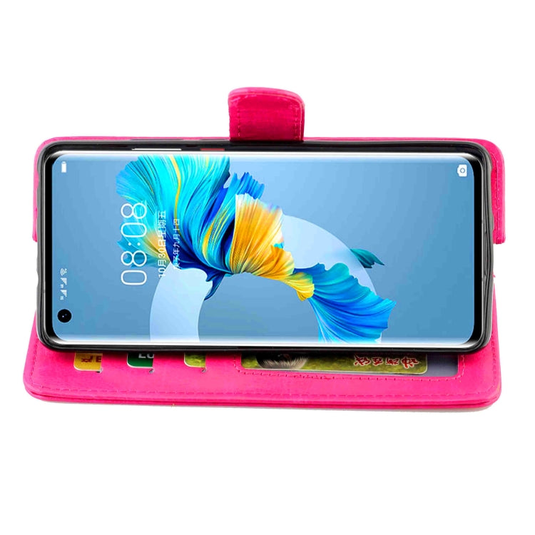 For Huawei Mate 40 Crazy Horse Texture Leather Horizontal Flip Protective Case with Holder & Card Slots & Wallet & Photo Frame