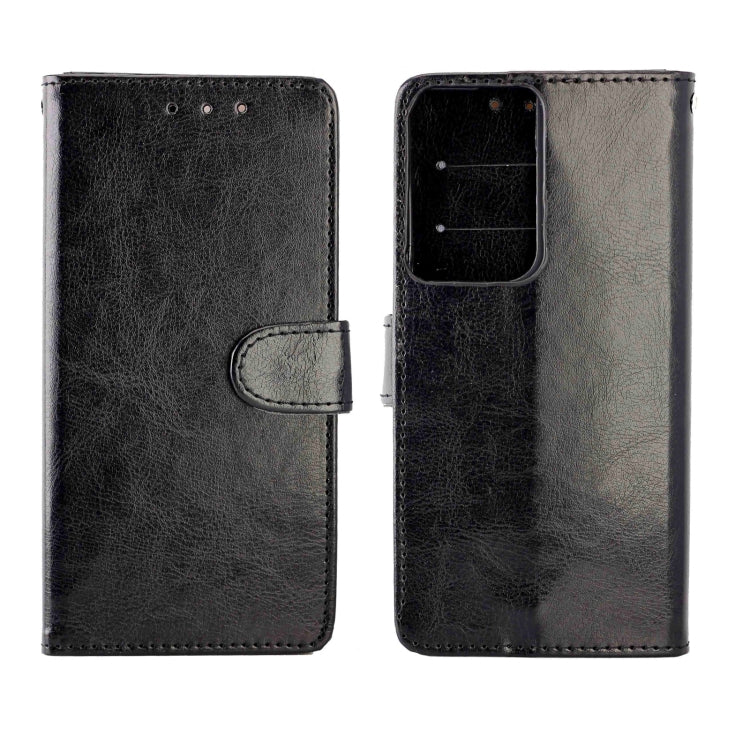 For Samsung Galaxy S21 Ultra 5G Crazy Horse Texture Leather Horizontal Flip Protective Case with Holder & Card Slots & Wallet & Photo Frame
