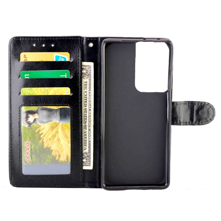For Samsung Galaxy S21 Ultra 5G Crazy Horse Texture Leather Horizontal Flip Protective Case with Holder & Card Slots & Wallet & Photo Frame