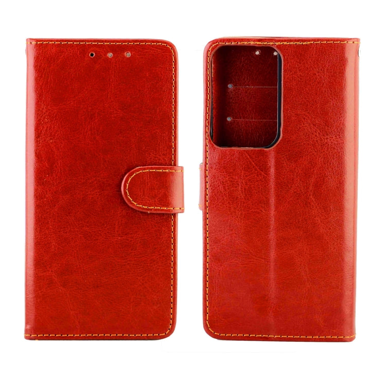 For Samsung Galaxy S21 Ultra 5G Crazy Horse Texture Leather Horizontal Flip Protective Case with Holder & Card Slots & Wallet & Photo Frame