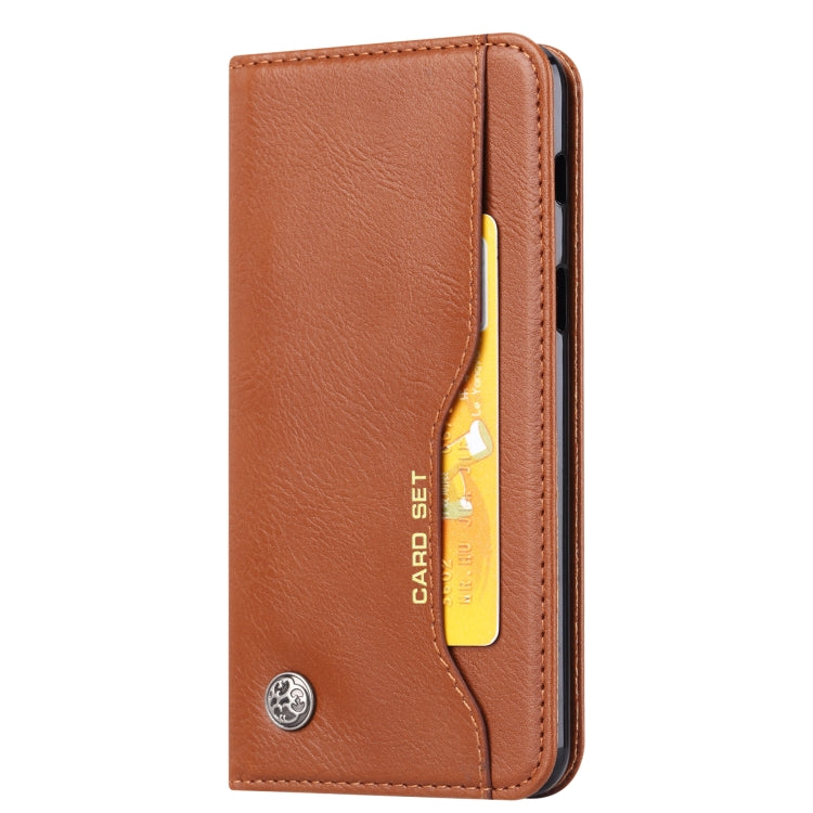 Knead Skin Texture Horizontal Flip Leather Case for Galaxy J8 2018, with Photo Frame & Holder & Card Slots & Wallet