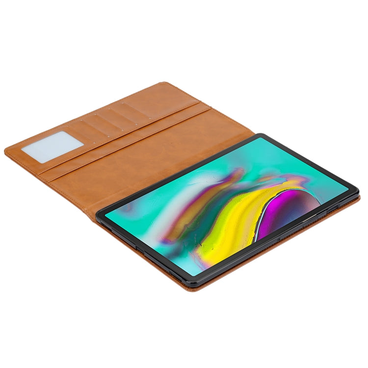 Knead Skin Texture Horizontal Flip Leather Case for Galaxy Tab S5e 10.5 T720 / T725, with Photo Frame & Holder & Card Slots & Wallet