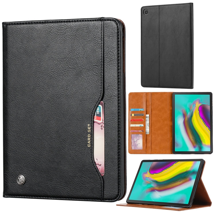 Knead Skin Texture Horizontal Flip Leather Case for Galaxy Tab A 10.1 2019 T515 / T510, with Photo Frame & Holder & Card Slots & Wallet