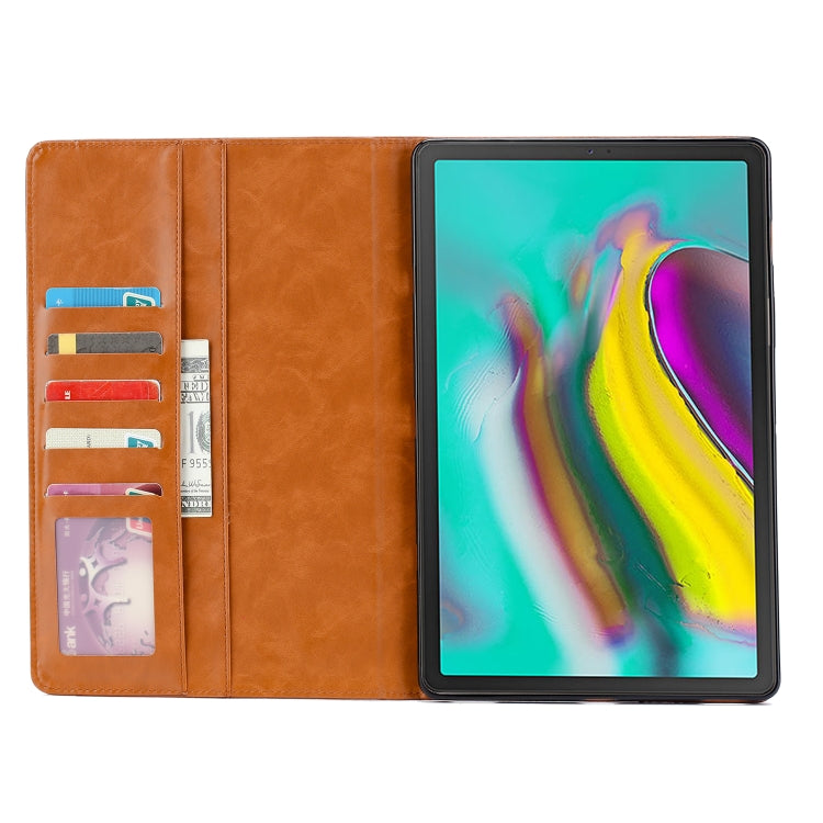 Knead Skin Texture Horizontal Flip Leather Case for Galaxy Tab A 10.1 2019 T515 / T510, with Photo Frame & Holder & Card Slots & Wallet