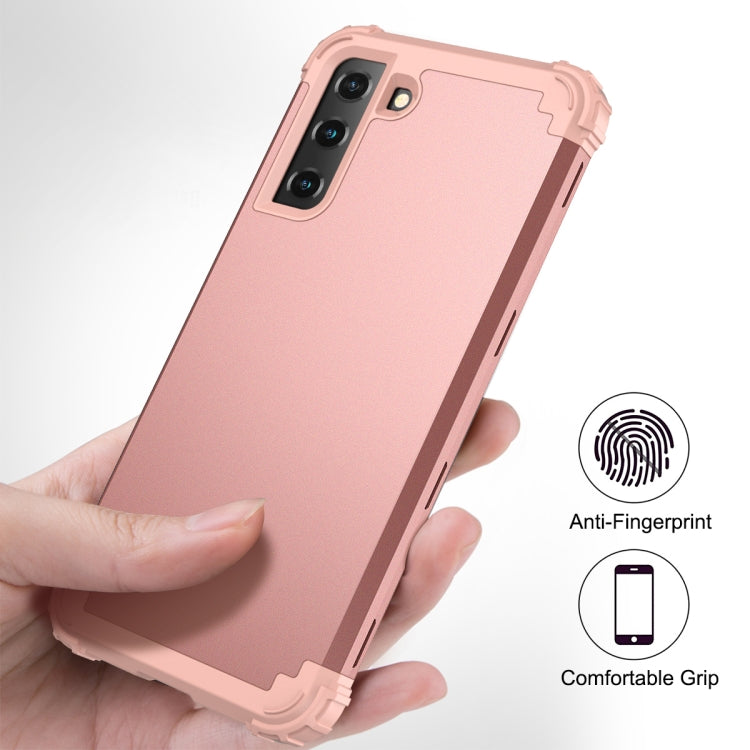 For Samsung Galaxy S21 Plus 5G PC+ Silicone Three-piece Anti-drop Mobile Phone Protective Back Cover
