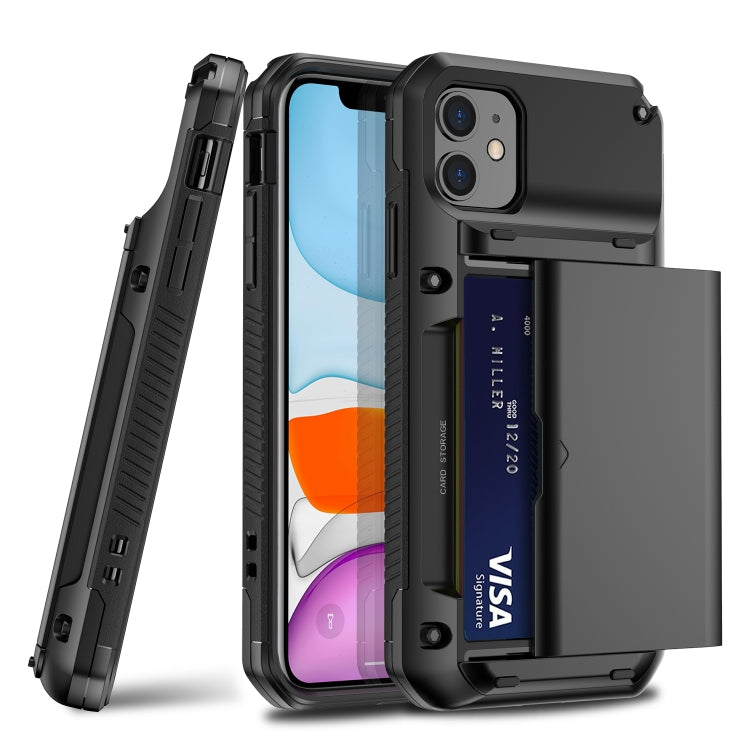 For iPhone 11 Pro PC+TPU Shockproof Armor Protective Casewith Card Slot