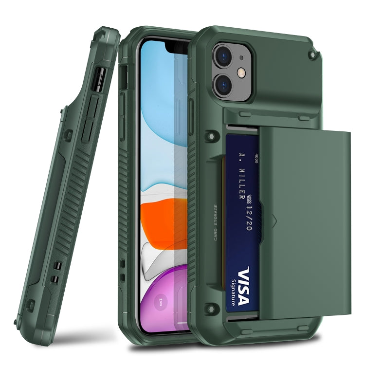 For iPhone 11 Pro PC+TPU Shockproof Armor Protective Casewith Card Slot