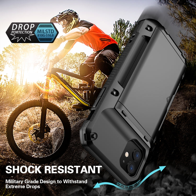 For iPhone 11 Pro PC+TPU Shockproof Armor Protective Casewith Card Slot