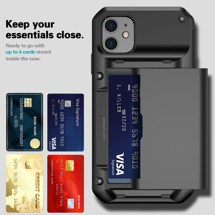 For iPhone 11 Pro PC+TPU Shockproof Armor Protective Casewith Card Slot