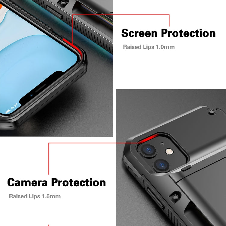 For iPhone 11 Pro PC+TPU Shockproof Armor Protective Casewith Card Slot