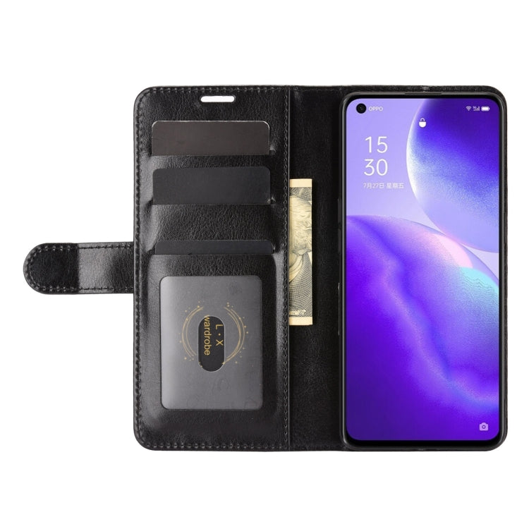 For OPPO Reno 5 5G R64 Texture Single Horizontal Flip Protective Case with Holder & Card Slots & Wallet& Photo Frame