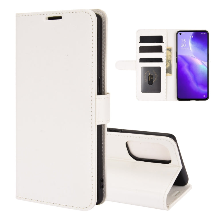 For OPPO Reno 5 5G R64 Texture Single Horizontal Flip Protective Case with Holder & Card Slots & Wallet& Photo Frame
