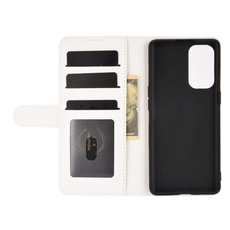 For OPPO Reno 5 5G R64 Texture Single Horizontal Flip Protective Case with Holder & Card Slots & Wallet& Photo Frame