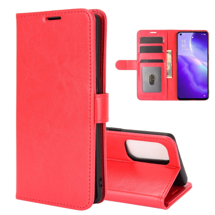 For OPPO Reno 5 5G R64 Texture Single Horizontal Flip Protective Case with Holder & Card Slots & Wallet& Photo Frame