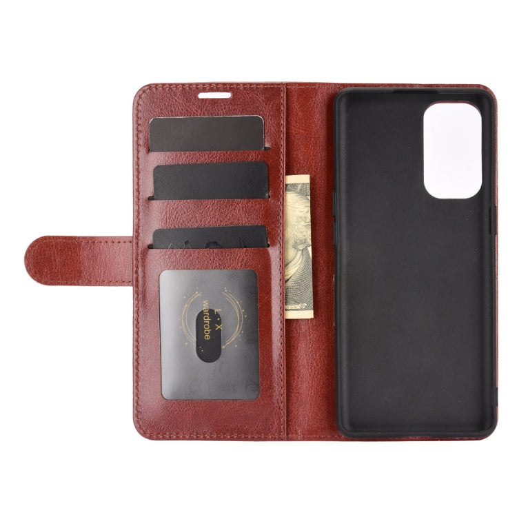 For OPPO Reno 5 5G R64 Texture Single Horizontal Flip Protective Case with Holder & Card Slots & Wallet& Photo Frame