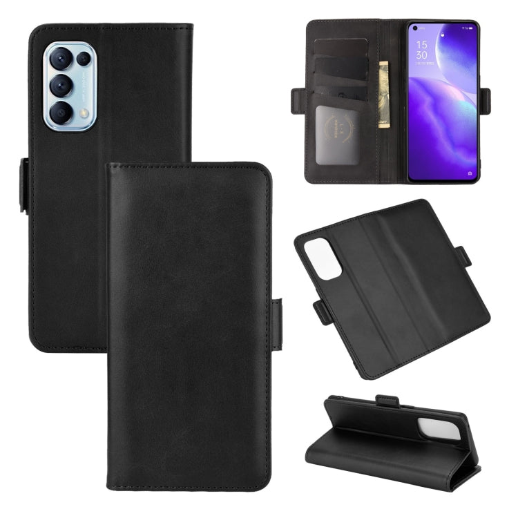 For OPPO Reno5 5G Dual-side Magnetic Buckle Horizontal Flip Leather Case with Holder & Card Slots & Wallet