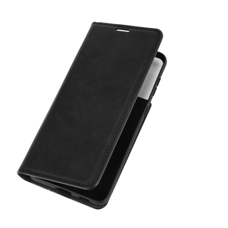 For Samsung Galaxy S21 Plus 5G Retro-skin Business Magnetic Suction Leather Case with Holder & Card Slots & Wallet