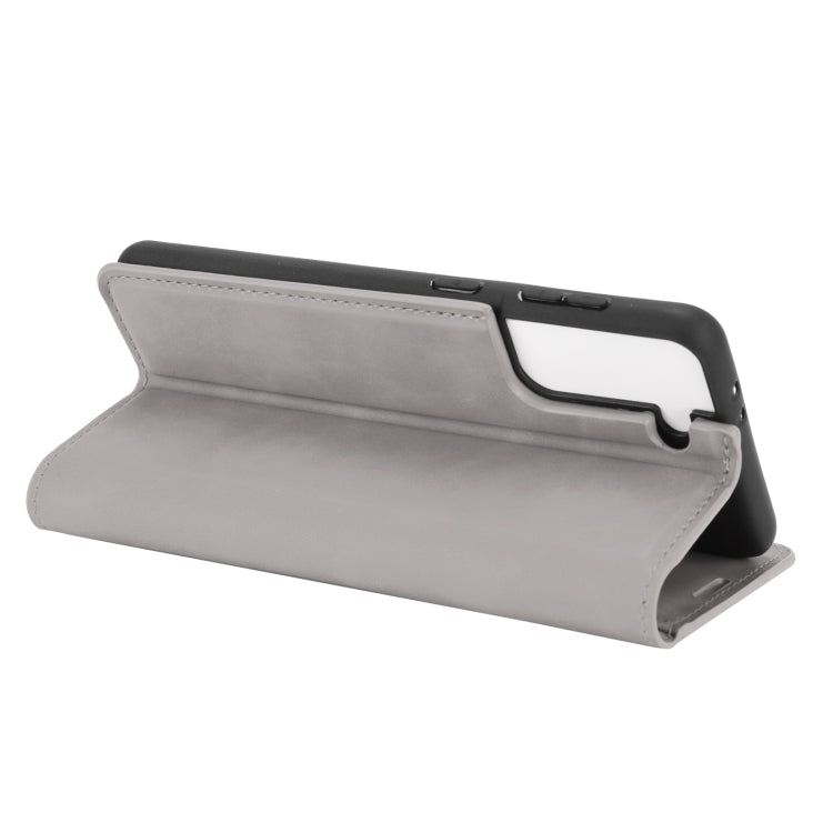 For Samsung Galaxy S21 Plus 5G Retro-skin Business Magnetic Suction Leather Case with Holder & Card Slots & Wallet