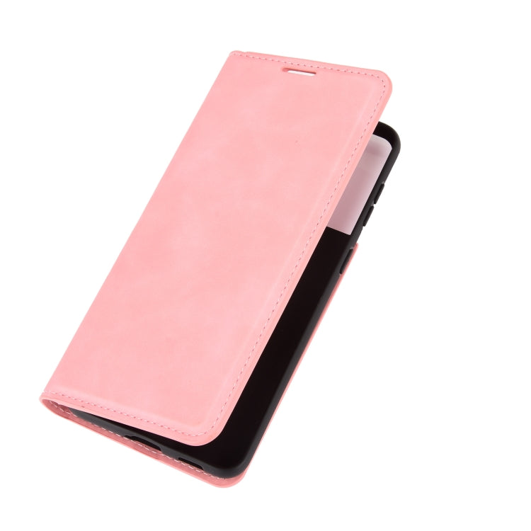 For Samsung Galaxy S21 Plus 5G Retro-skin Business Magnetic Suction Leather Case with Holder & Card Slots & Wallet