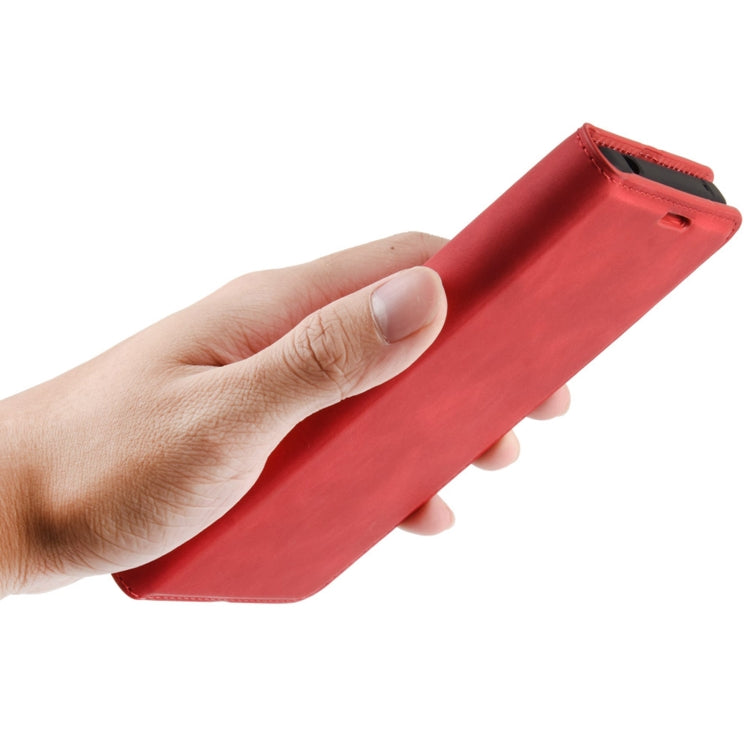 For Samsung Galaxy S21 Plus 5G Retro-skin Business Magnetic Suction Leather Case with Holder & Card Slots & Wallet