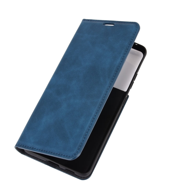 For Samsung Galaxy S21 Ultra 5G Retro-skin Business Magnetic Suction Leather Case with Holder & Card Slots & Wallet