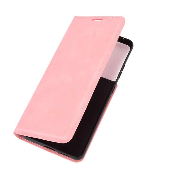 For Samsung Galaxy S21 Ultra 5G Retro-skin Business Magnetic Suction Leather Case with Holder & Card Slots & Wallet