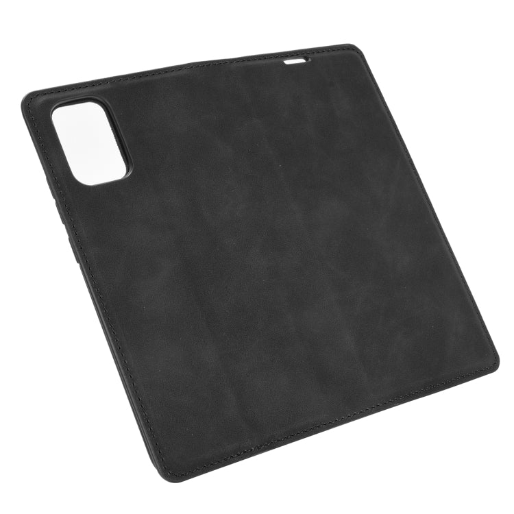 For Samsung Galaxy A02s (US Version) / M02s Retro-skin Business Magnetic Suction Leather Case with Holder & Card Slots & Wallet