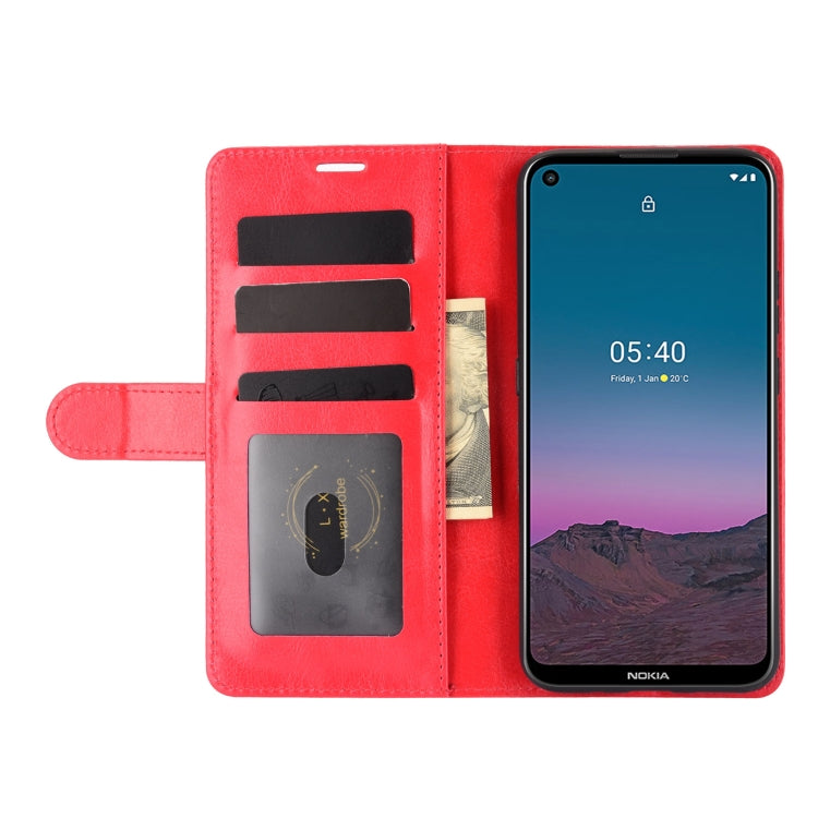 For Nokia 5.4 R64 Texture Single Horizontal Flip Protective Case with Holder & Card Slots & Wallet& Photo Frame