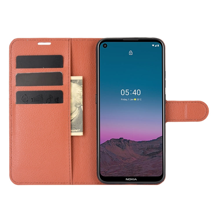For Nokia 5.4 Litchi Texture Horizontal Flip Protective Case with Holder & Card Slots & Wallet