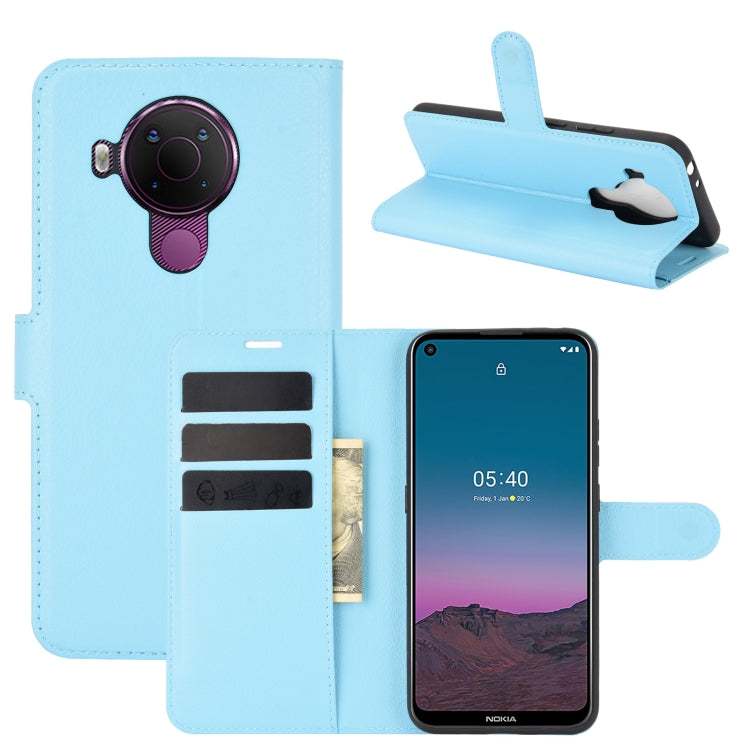 For Nokia 5.4 Litchi Texture Horizontal Flip Protective Case with Holder & Card Slots & Wallet