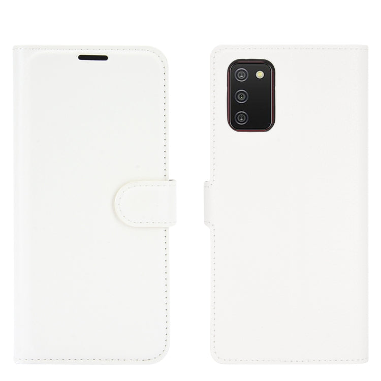 For Samsung Galaxy A02s (US Version) / M02s Litchi Texture Horizontal Flip Protective Case with Holder & Card Slots & Wallet