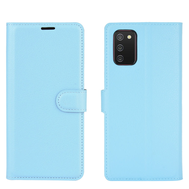 For Samsung Galaxy A02s (US Version) / M02s Litchi Texture Horizontal Flip Protective Case with Holder & Card Slots & Wallet