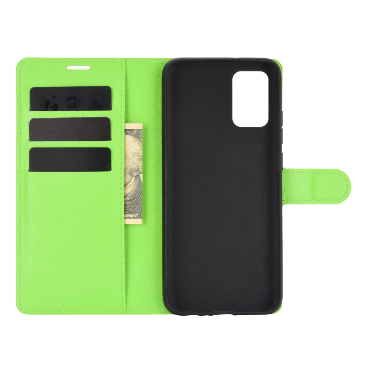 For Samsung Galaxy A02s (US Version) / M02s Litchi Texture Horizontal Flip Protective Case with Holder & Card Slots & Wallet