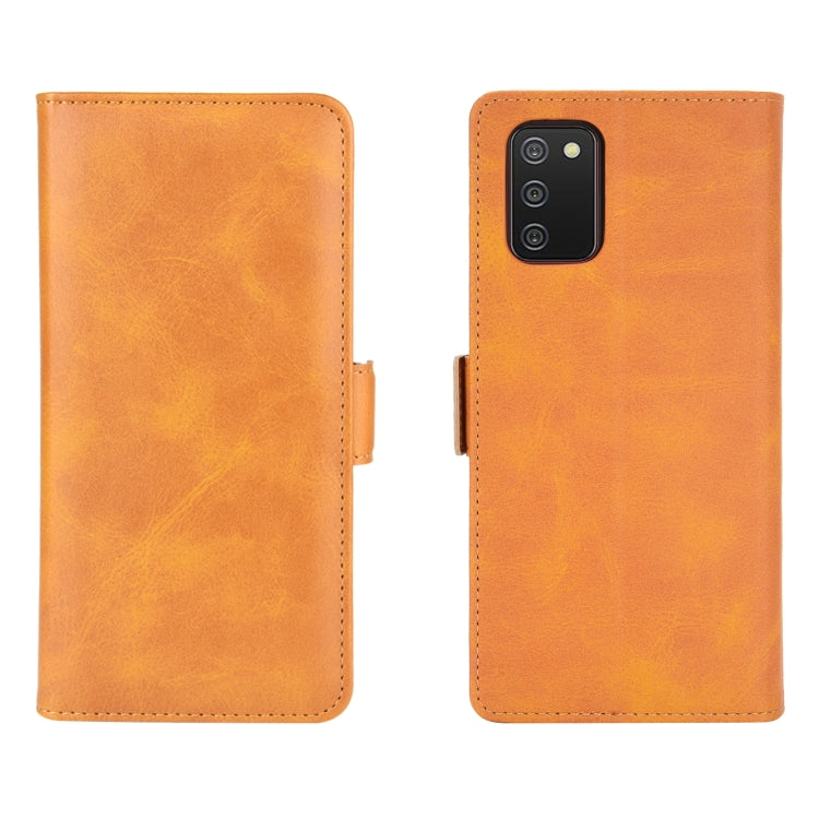 For Samsung Galaxy A02s (US Version) / M02s Dual-side Magnetic Buckle Horizontal Flip Leather Case with Holder & Card Slots & Wallet